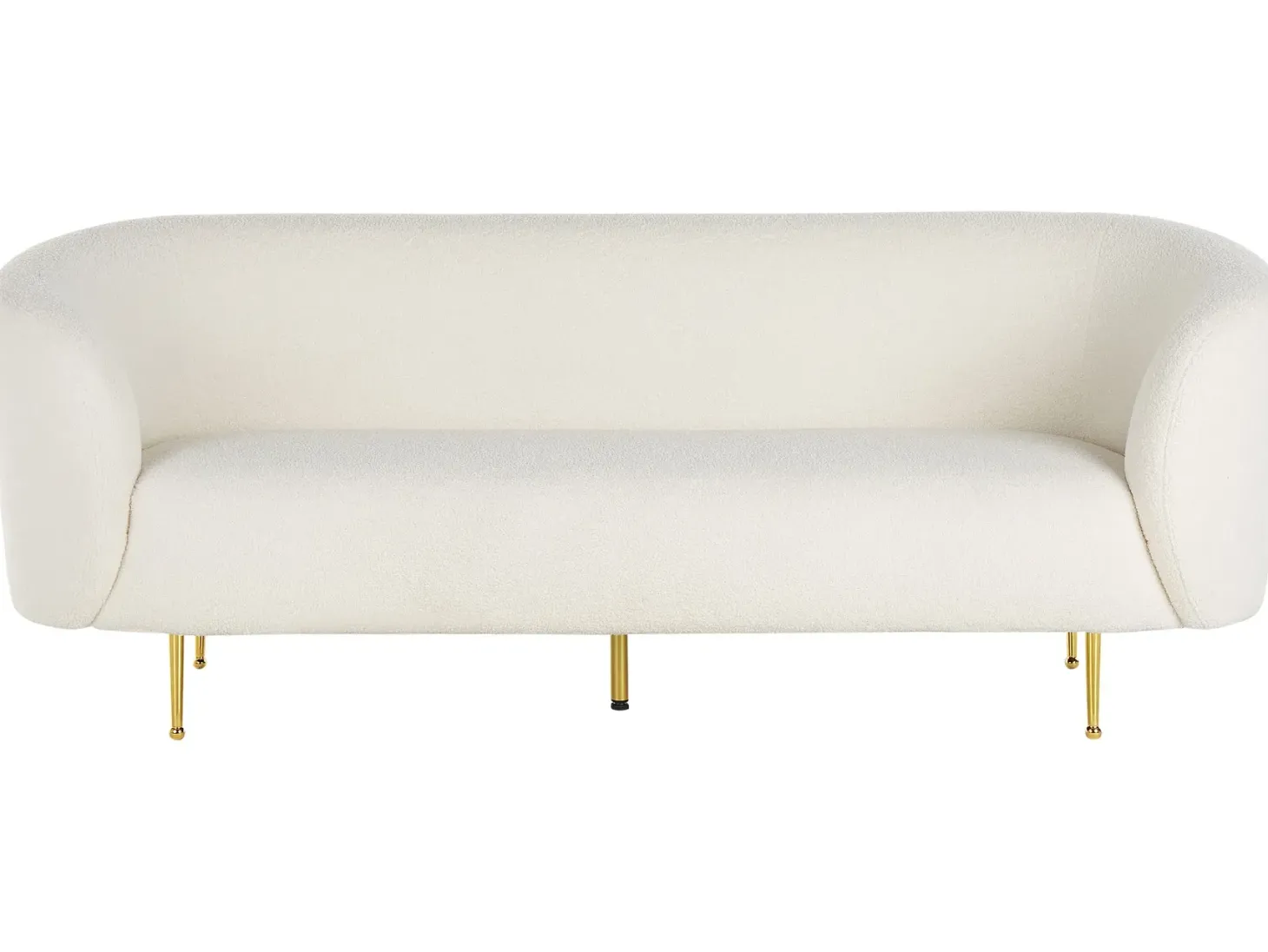Sofa 3 personers LOEN Boucle Hvid