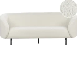 Sofa 3 personers LOEN Boucle Hvid