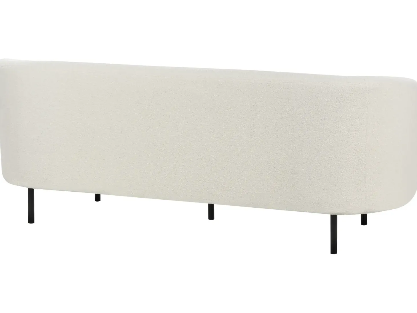 Sofa 3 personers LOEN Boucle Hvid
