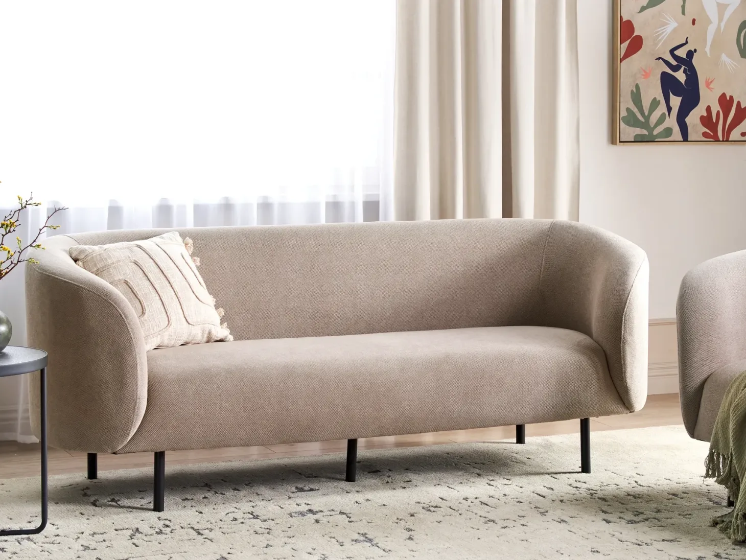 Sofa 3 personers LOEN Brungrå