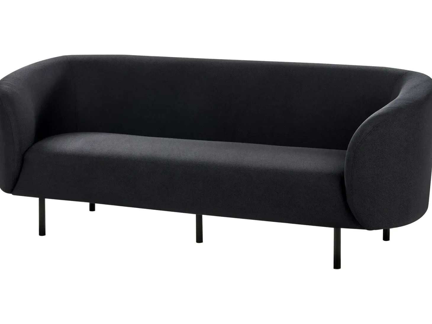 Sofa 3 personers LOEN Sort