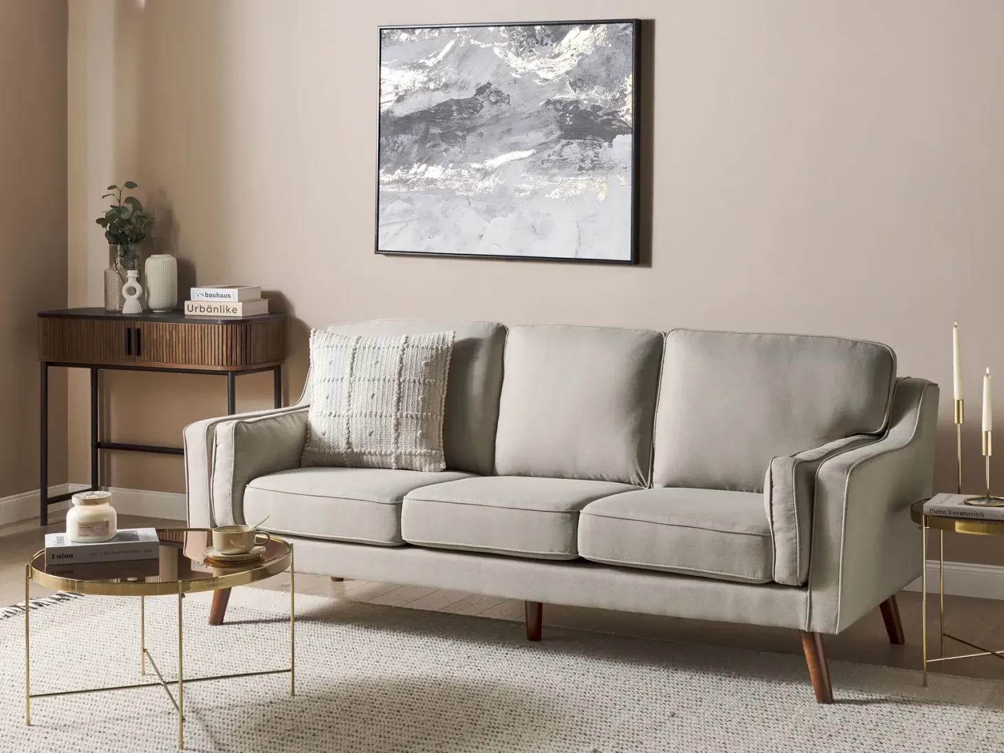 Sofa 3 personers LOKKA Beige