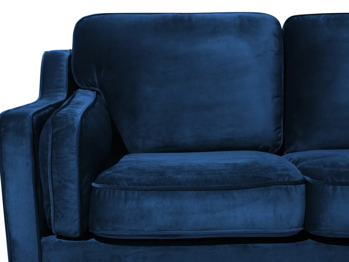Sofa 3 personers LOKKA Velour Navy Blå