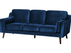 Sofa 3 personers LOKKA Velour Navy Blå