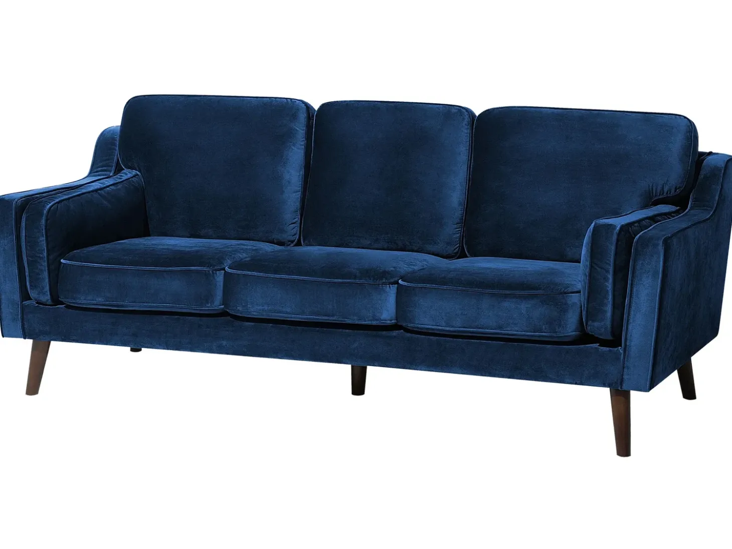 Sofa 3 personers LOKKA Velour Navy Blå