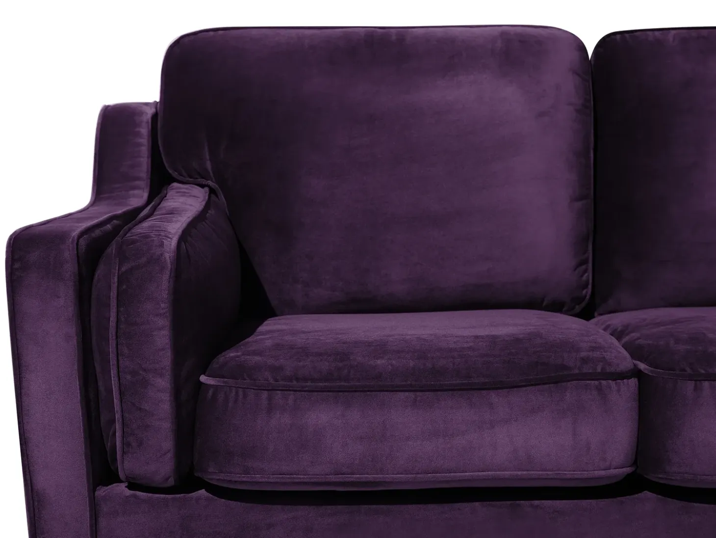Sofa 3 personers LOKKA Velour Purpur