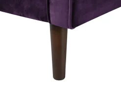 Sofa 3 personers LOKKA Velour Purpur