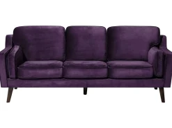 Sofa 3 personers LOKKA Velour Purpur