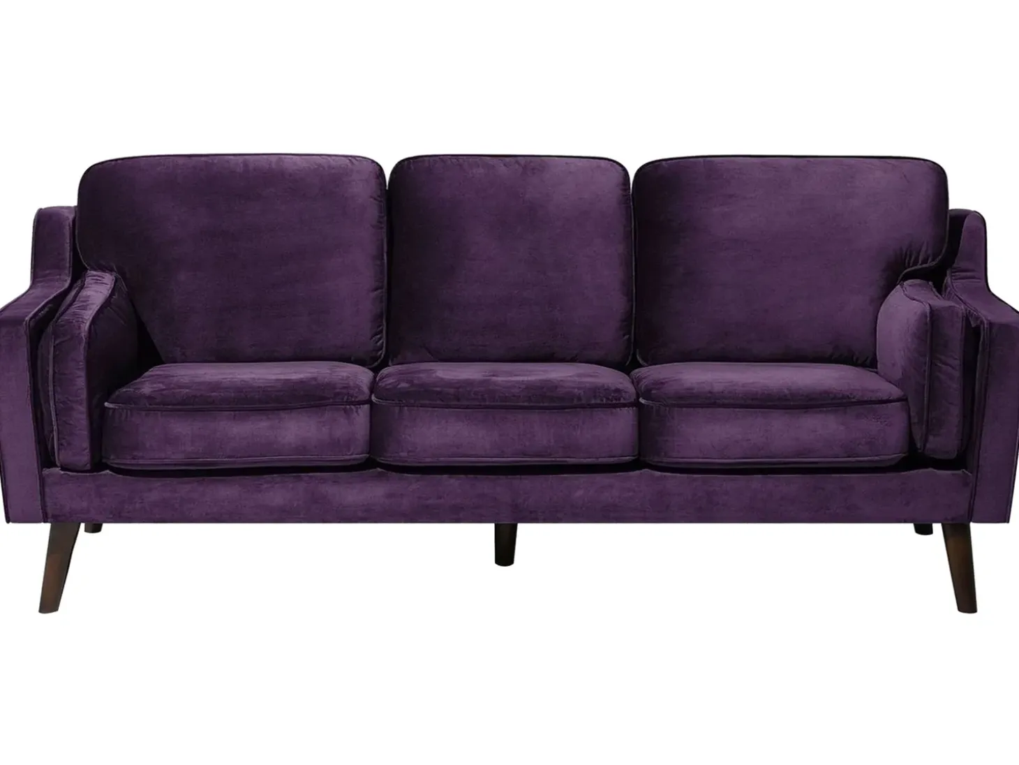 Sofa 3 personers LOKKA Velour Purpur