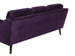 Sofa 3 personers LOKKA Velour Purpur