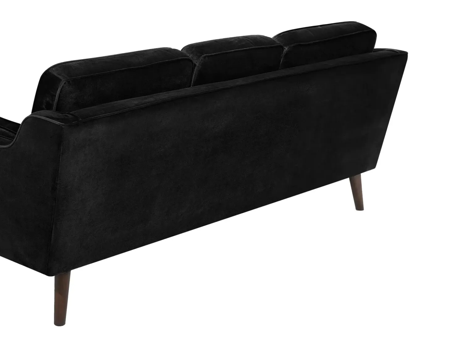 Sofa 3 personers LOKKA Velour Sort
