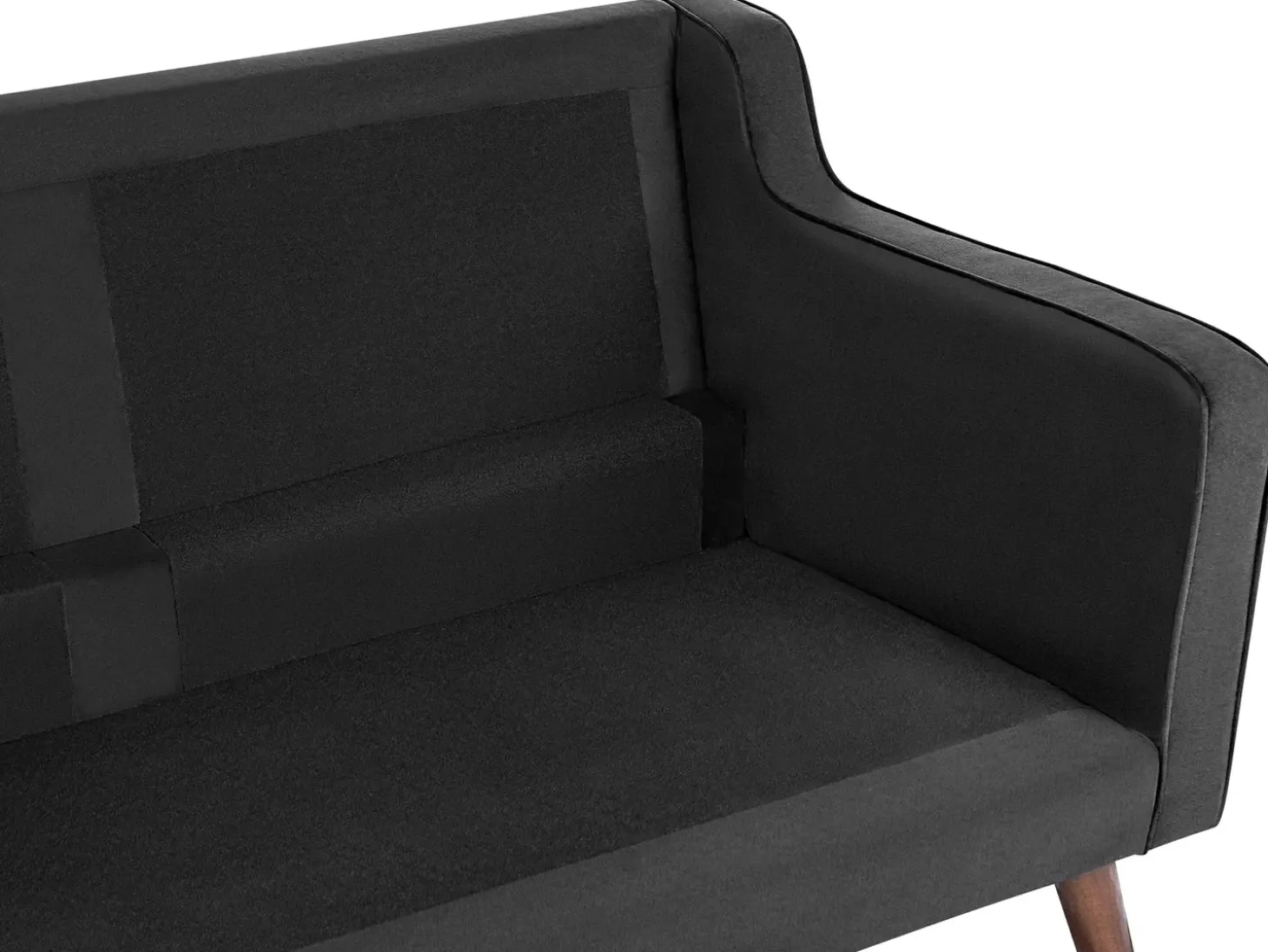 Sofa 3 personers LOKKA Velour Sort