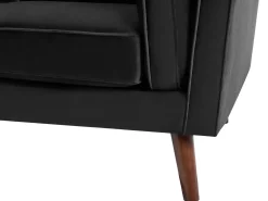 Sofa 3 personers LOKKA Velour Sort