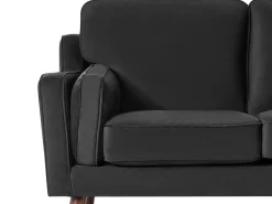 Sofa 3 personers LOKKA Velour Sort
