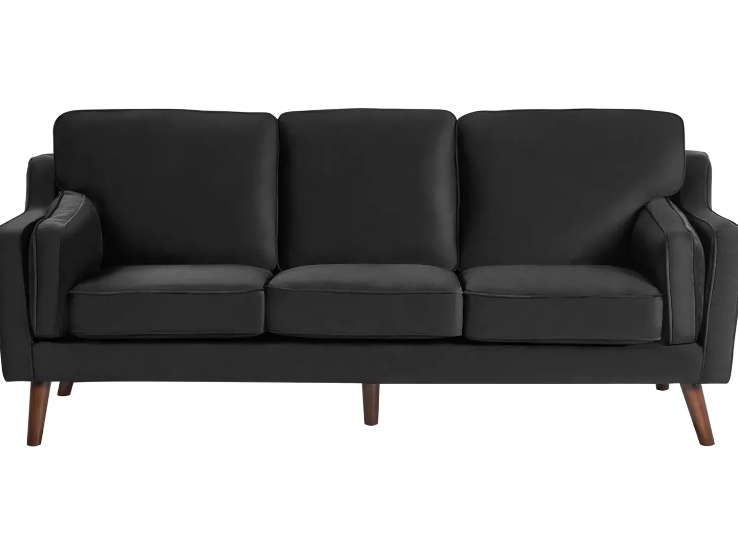Sofa 3 personers LOKKA Velour Sort
