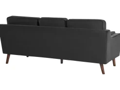 Sofa 3 personers LOKKA Velour Sort