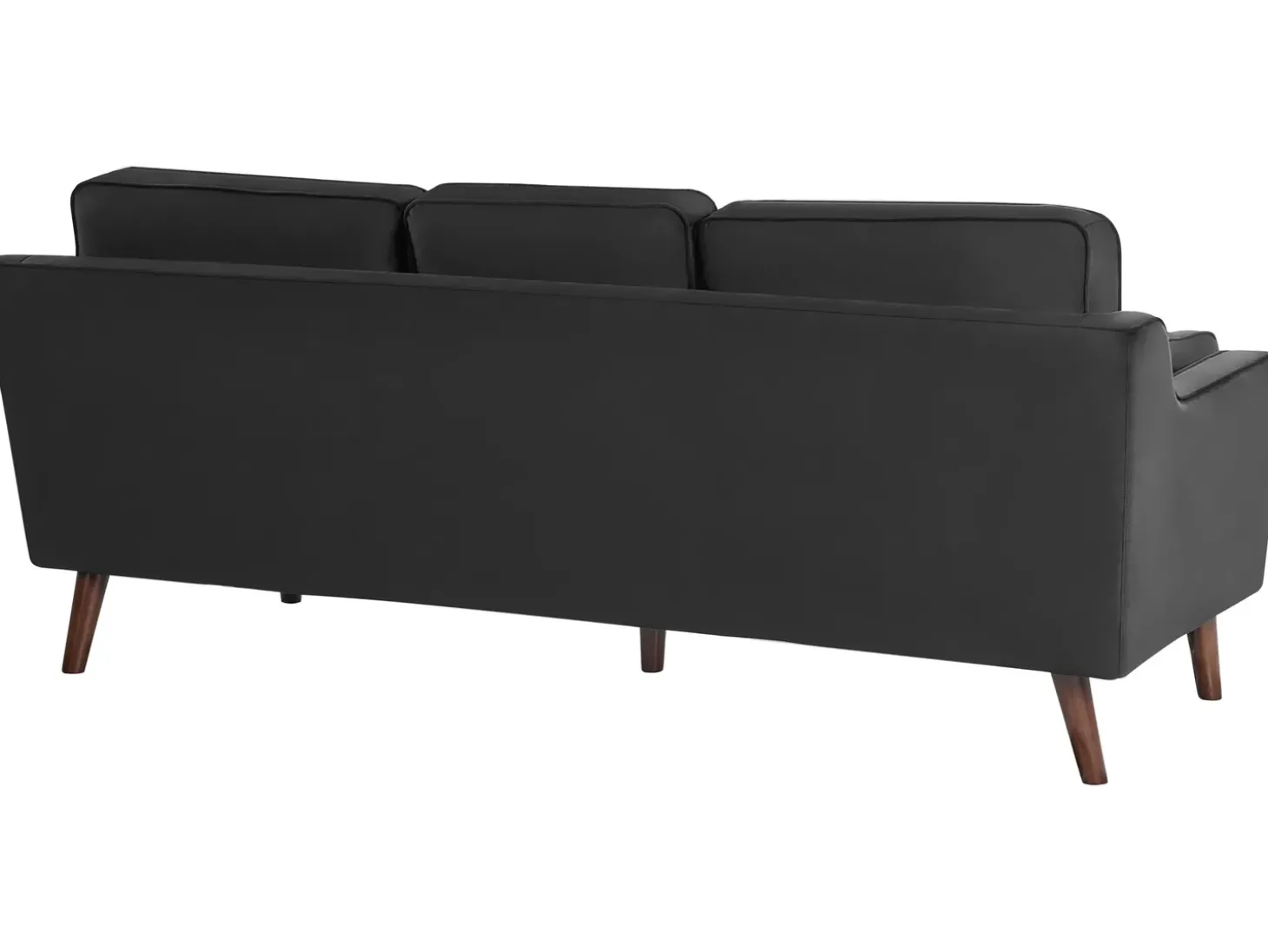 Sofa 3 personers LOKKA Velour Sort