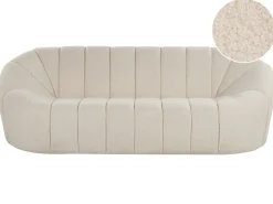 Sofa 3 personers LOMMA Boucle Hvid
