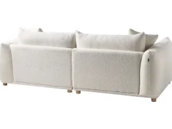 Sofa 3 personers LUVOS Boucle Cremehvid