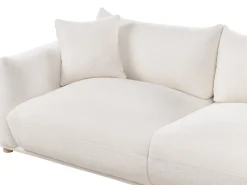 Sofa 3 personers LUVOS Boucle Cremehvid
