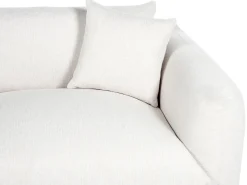 Sofa 3 personers LUVOS Cremehvid