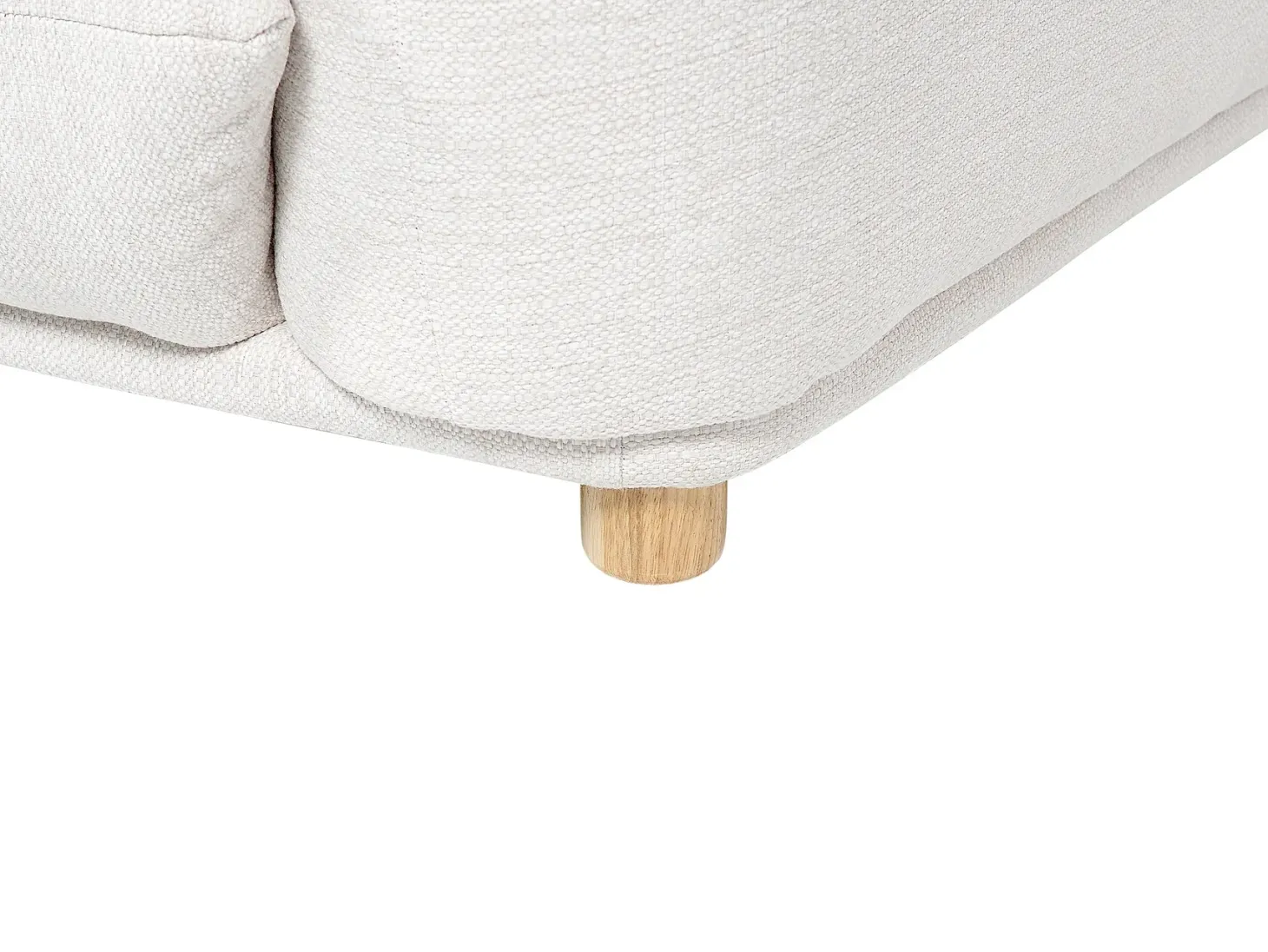 Sofa 3 personers LUVOS Cremehvid