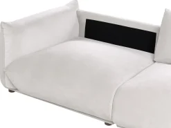 Sofa 3 personers LUVOS Velour Brungrå