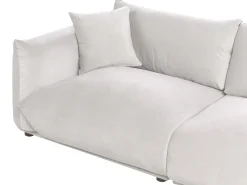 Sofa 3 personers LUVOS Velour Brungrå