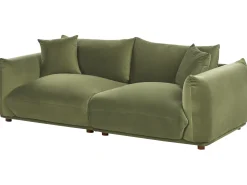 Sofa 3 personers LUVOS Velour Grøn