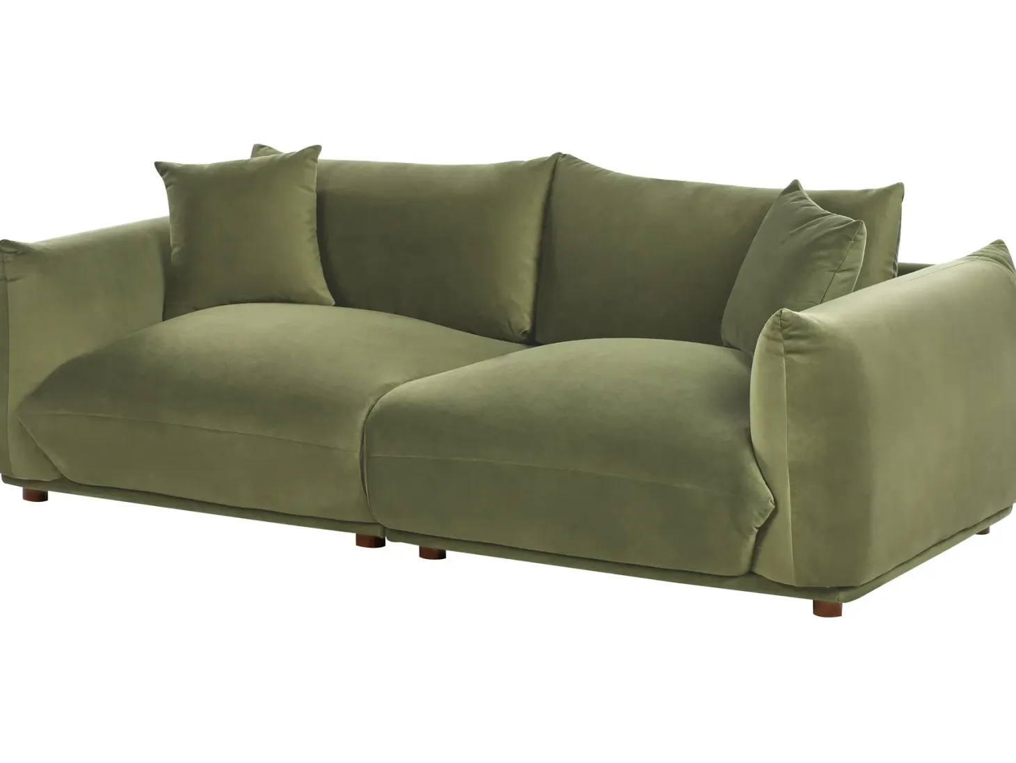 Sofa 3 personers LUVOS Velour Grøn