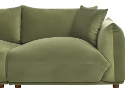 Sofa 3 personers LUVOS Velour Grøn