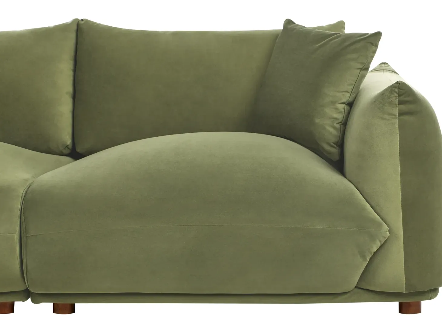 Sofa 3 personers LUVOS Velour Grøn