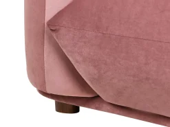 Sofa 3 personers LUVOS Velour Lyserød