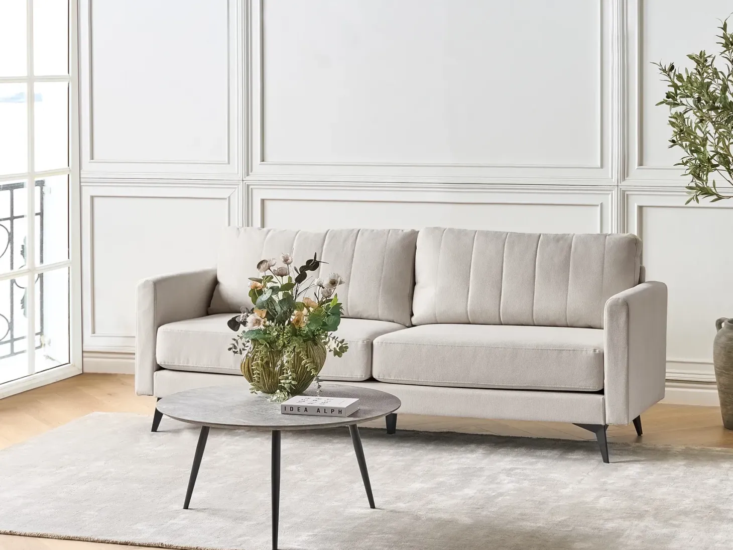 Sofa 3 personers MALA Lys Beige