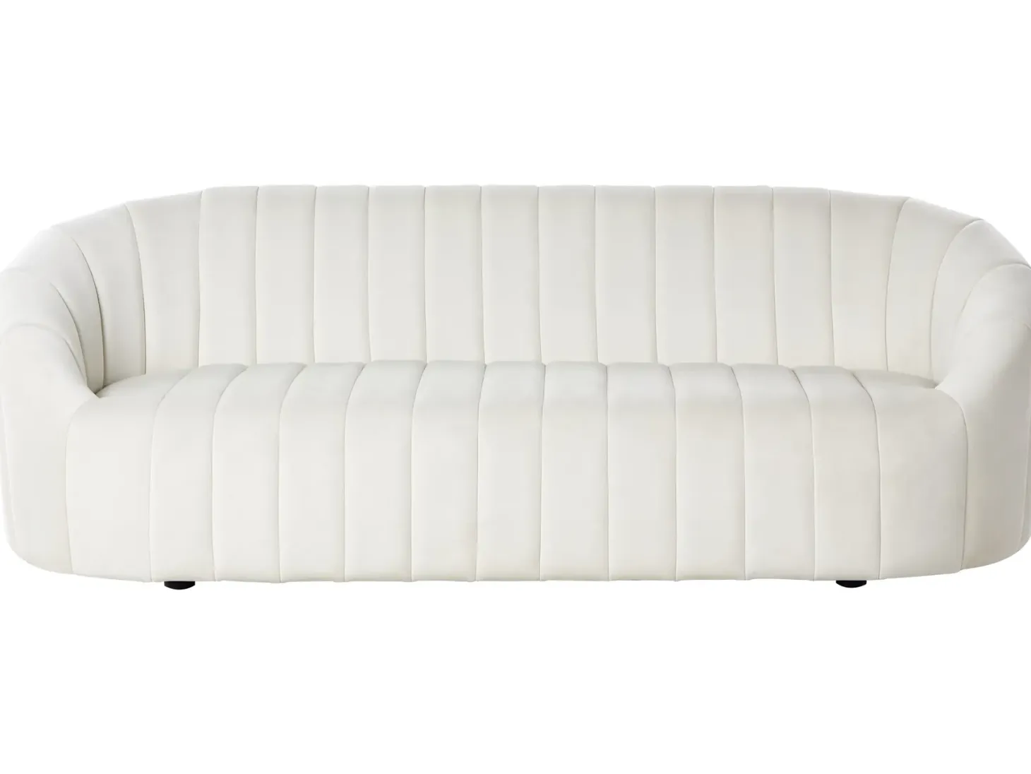 Sofa 3 personers MALUNG Velour Cremehvid