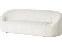 Sofa 3 personers MALUNG Velour Cremehvid