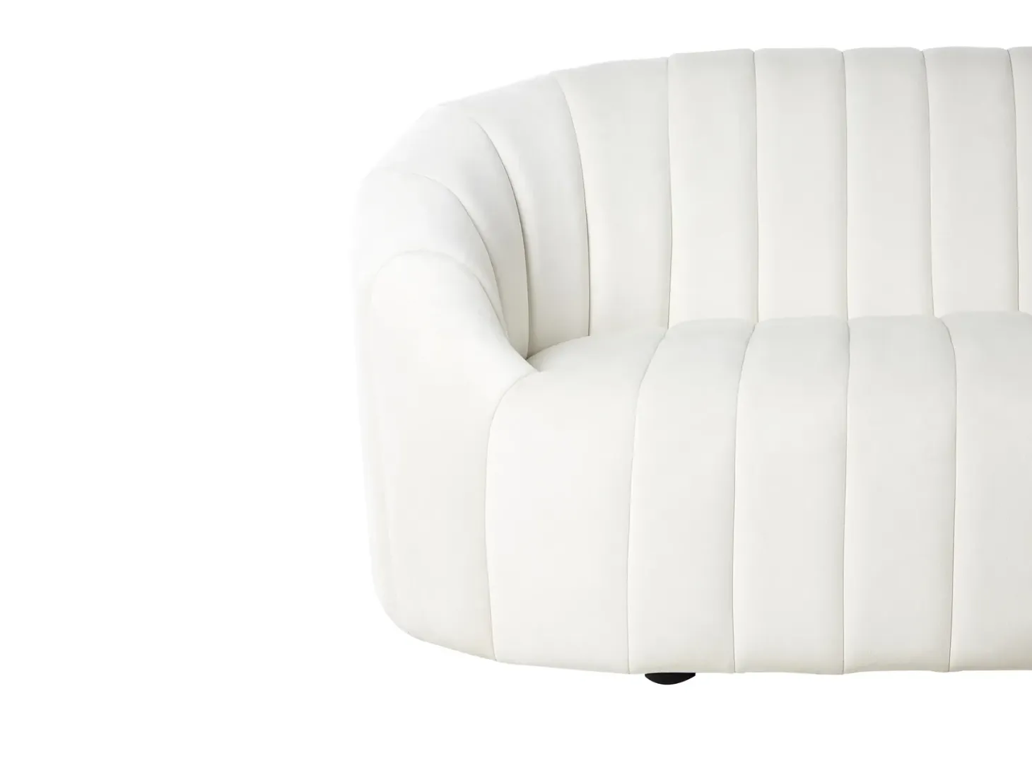 Sofa 3 personers MALUNG Velour Cremehvid