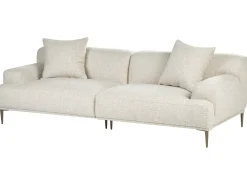 Sofa 3 personers MATILA Boucle Cremehvid