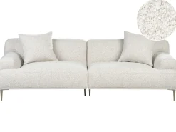 Sofa 3 personers MATILA Boucle Cremehvid