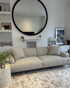 Sofa 3 personers MATILA Boucle Cremehvid