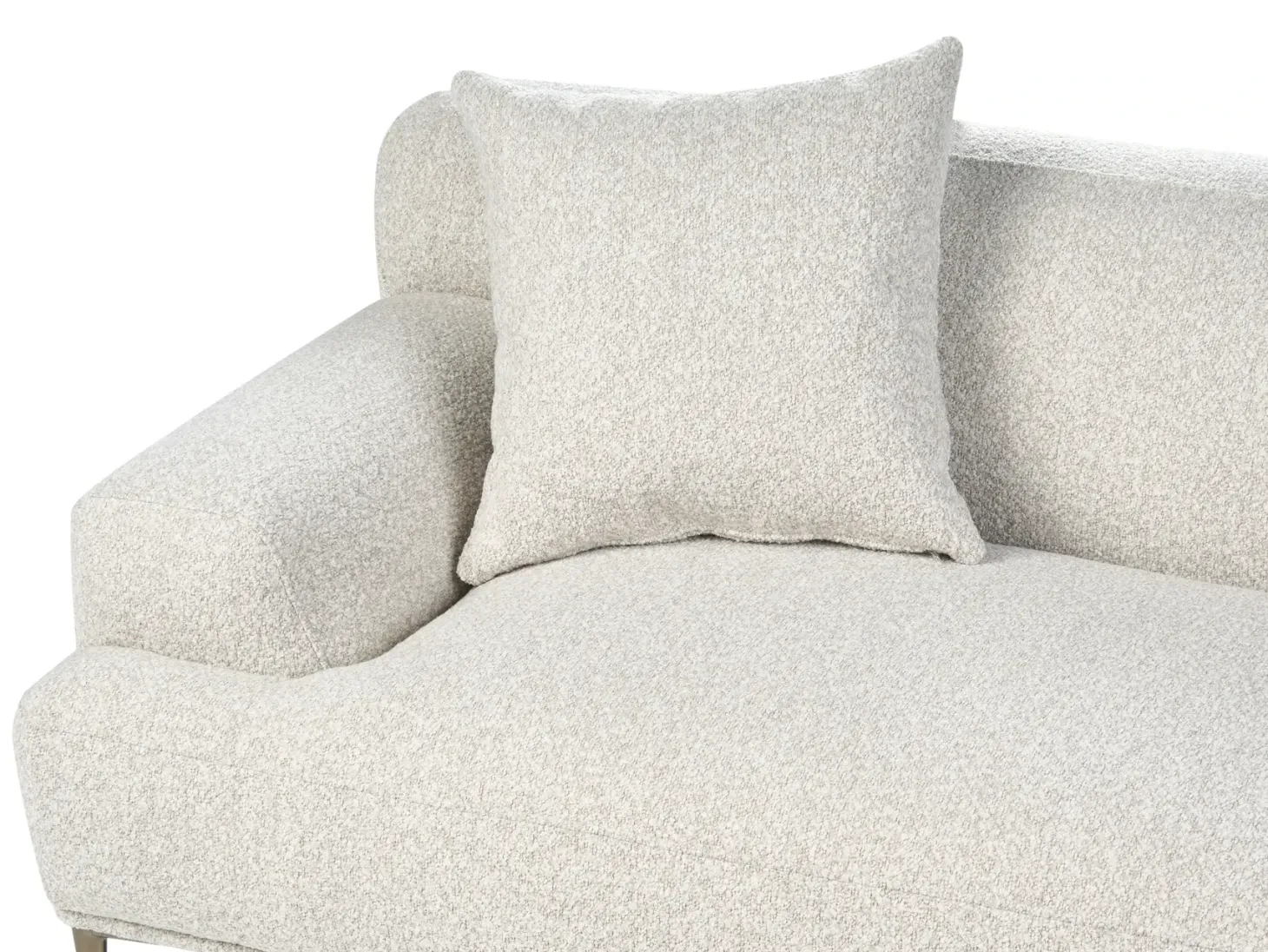 Sofa 3 personers MATILA Boucle Cremehvid