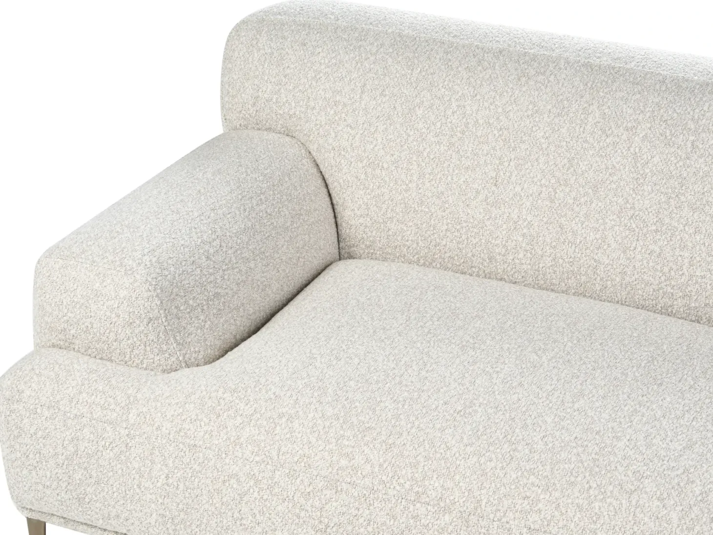 Sofa 3 personers MATILA Boucle Cremehvid