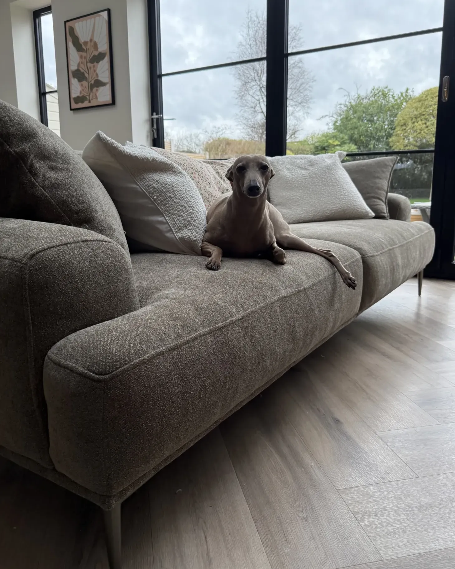 Sofa 3 personers MATILA Lysebrun