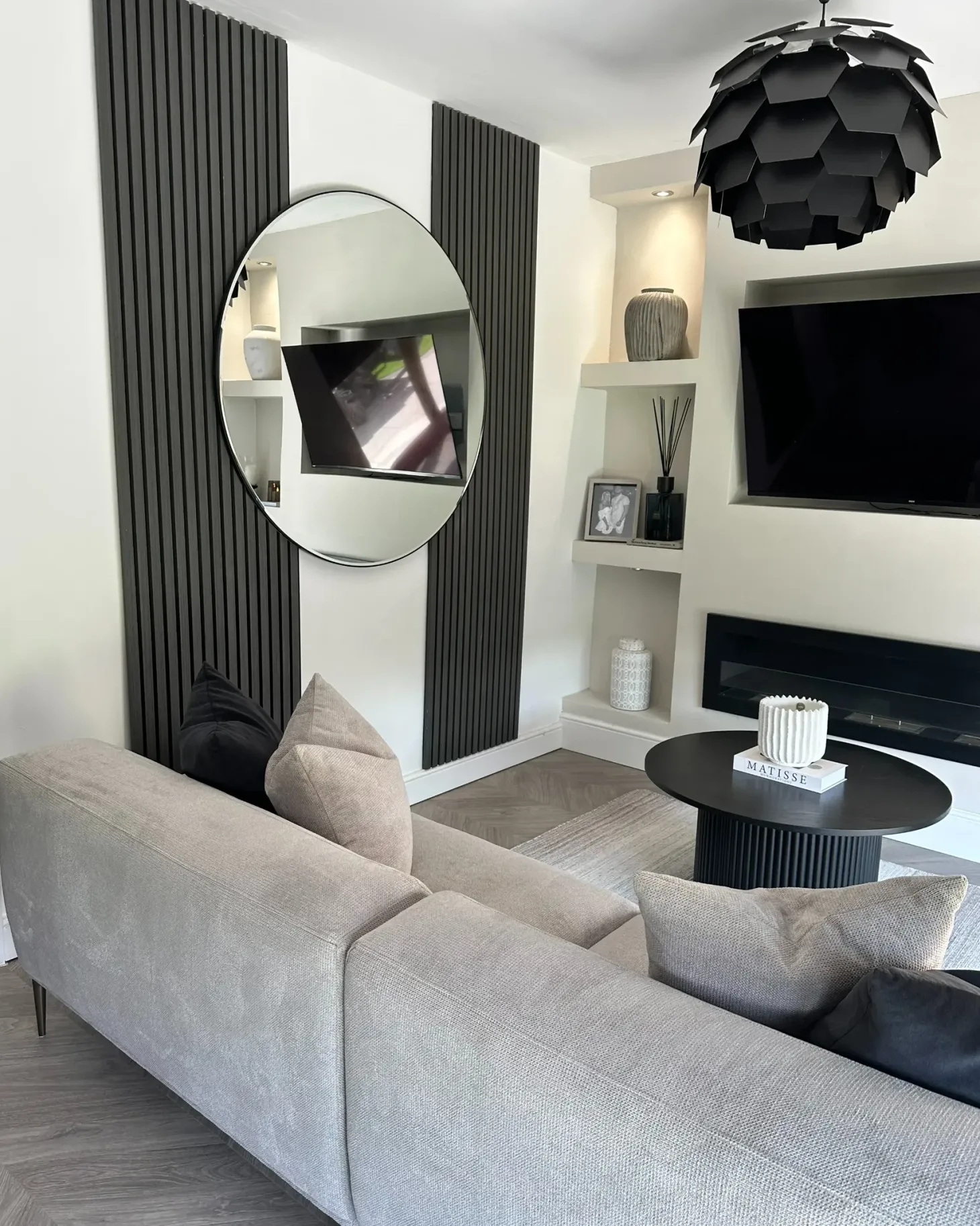 Sofa 3 personers MATILA Lysegrå