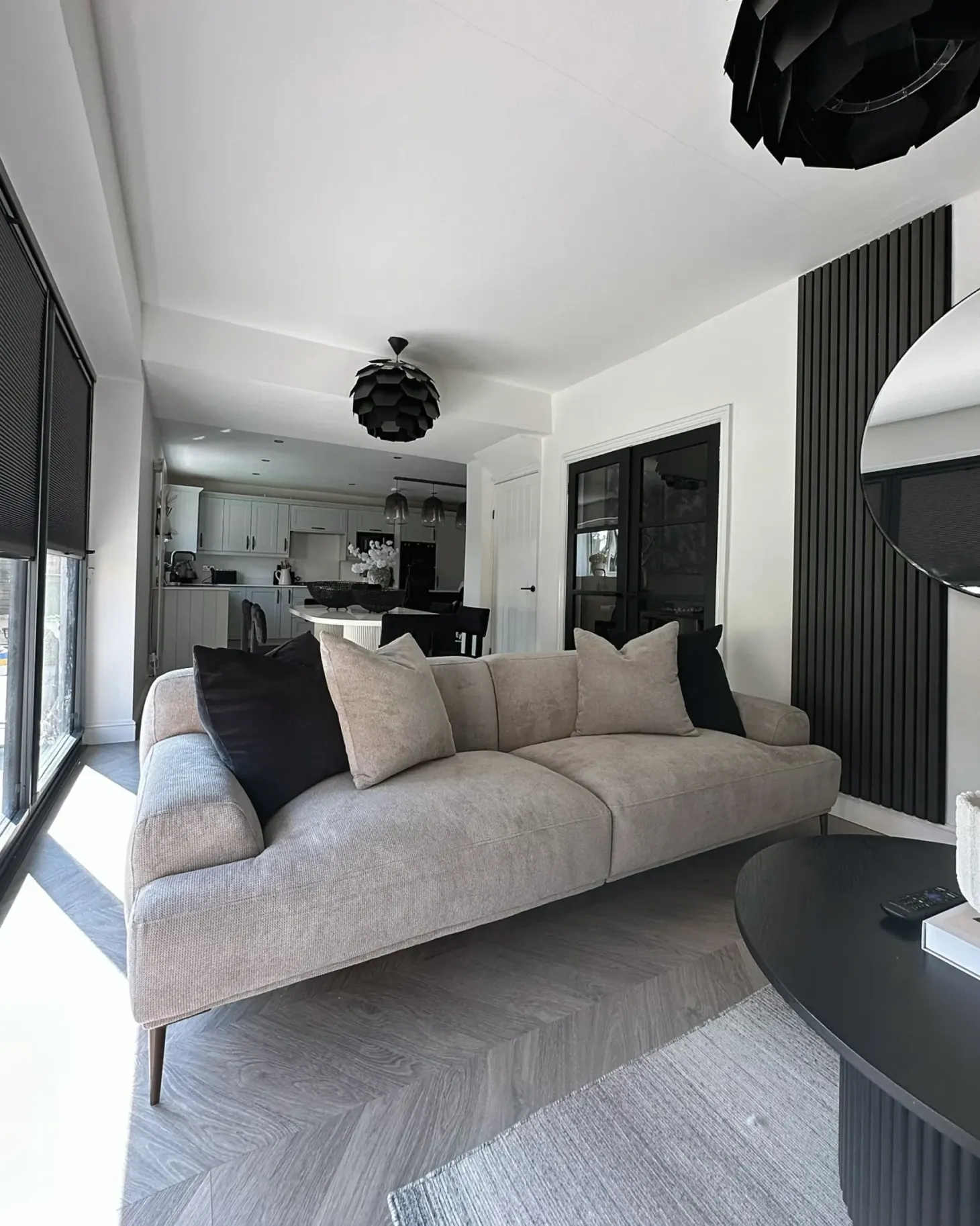 Sofa 3 personers MATILA Lysegrå