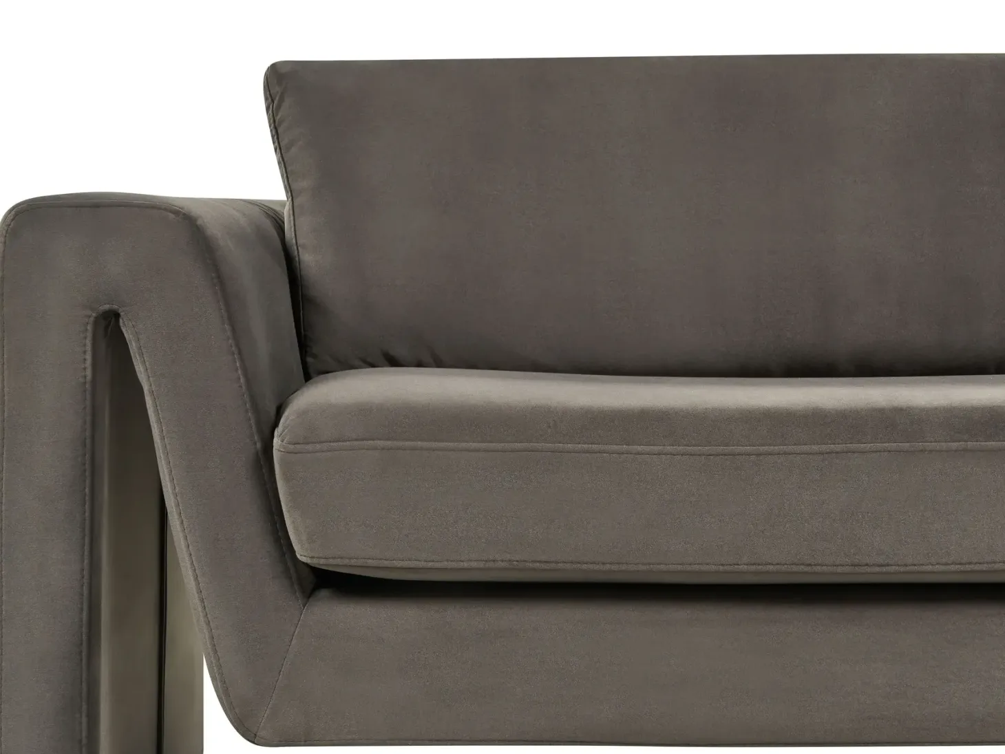 Sofa 3 personers MAUNU Velour Grafit