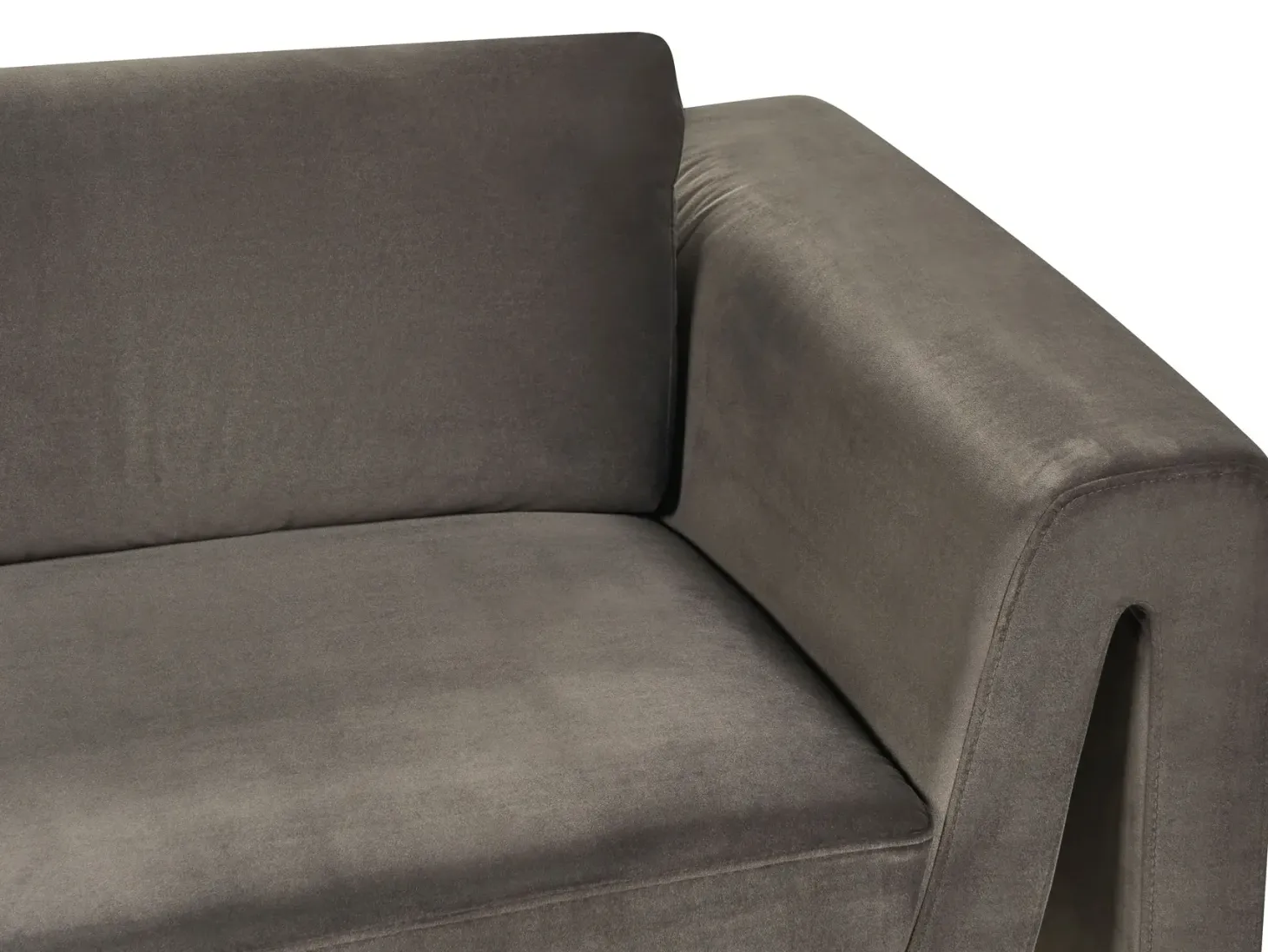 Sofa 3 personers MAUNU Velour Grafit
