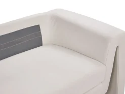 Sofa 3 personers MAUNU Velour Lys Beige
