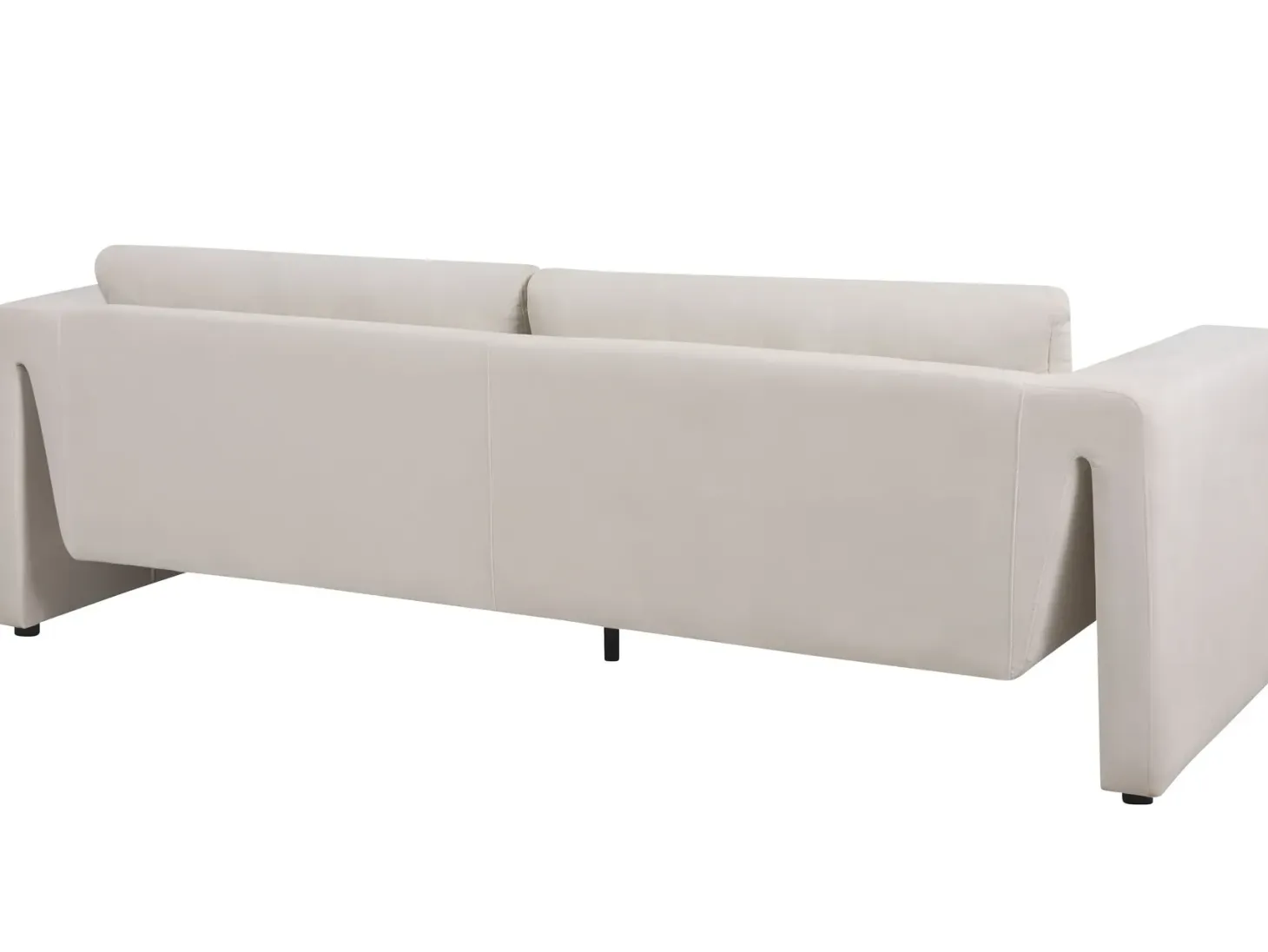 Sofa 3 personers MAUNU Velour Lys Beige