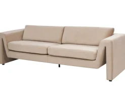Sofa 3 personers MAUNU Velour Sand Beige